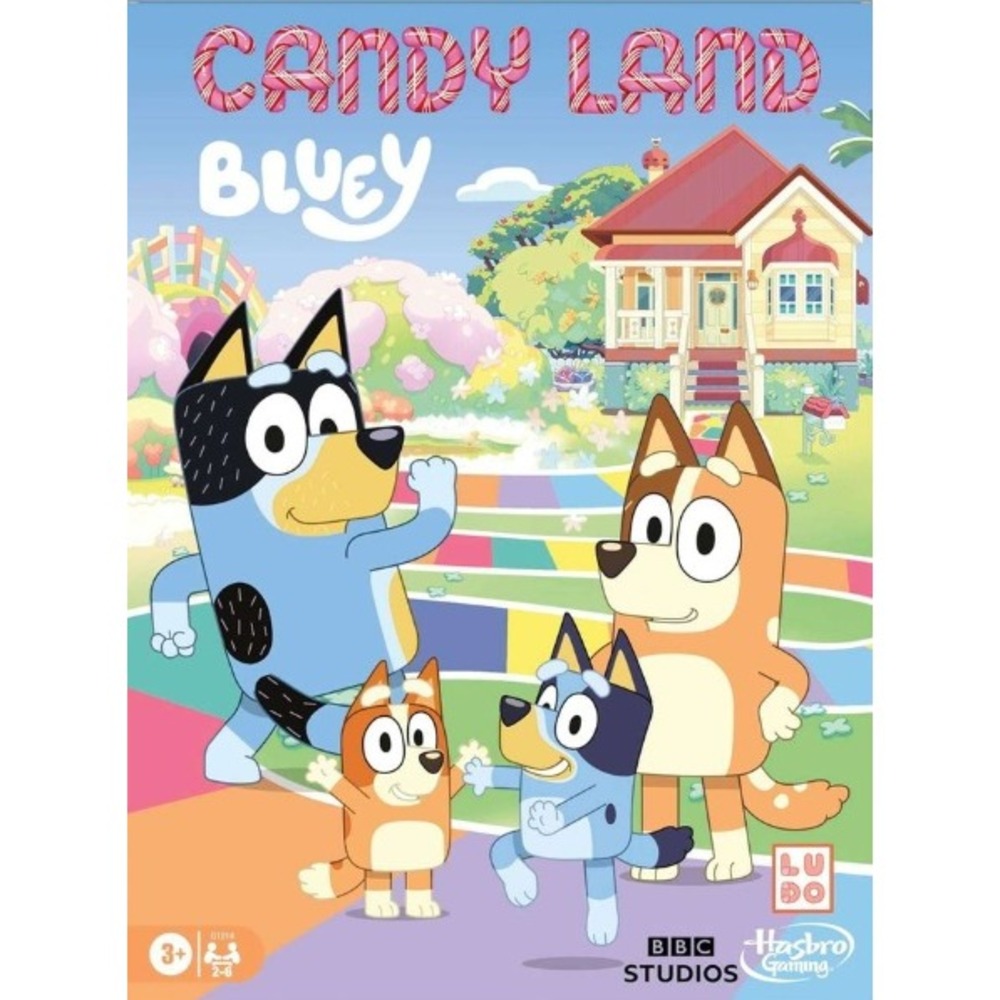 Hasbro Candy Land Bluey Edition Board Game Kids Unisex OS Multicolor Classic